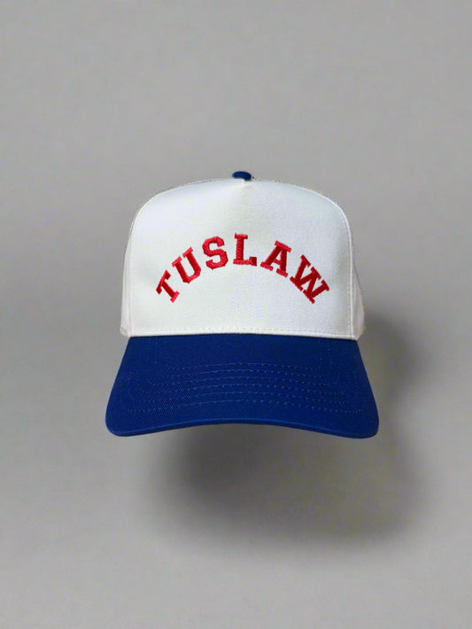 Vintage "TUSLAW" Five-Panel Twill Hat