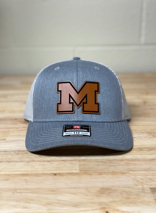 Massillon "M" Leather Patch Hat