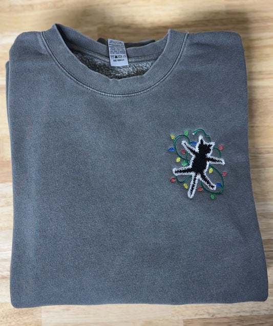 Christmas Vacation Cat Crewneck