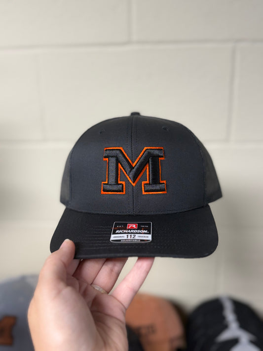 Black “M” Puff Hat