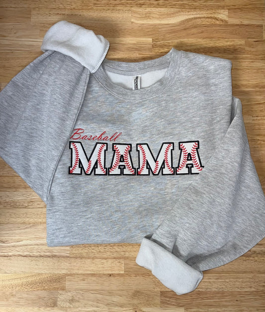 "baseball MAMA" Crewneck