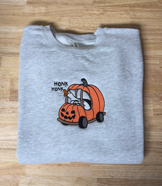 Goose in a pumpkin car (Adult)