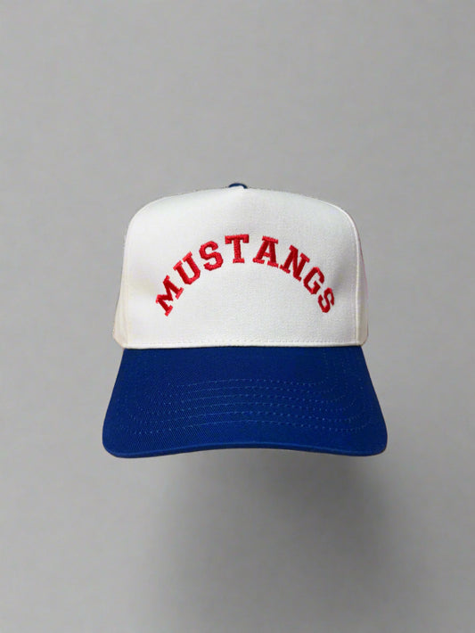Vintage "MUSTANGS" Five-Panel Twill Hat