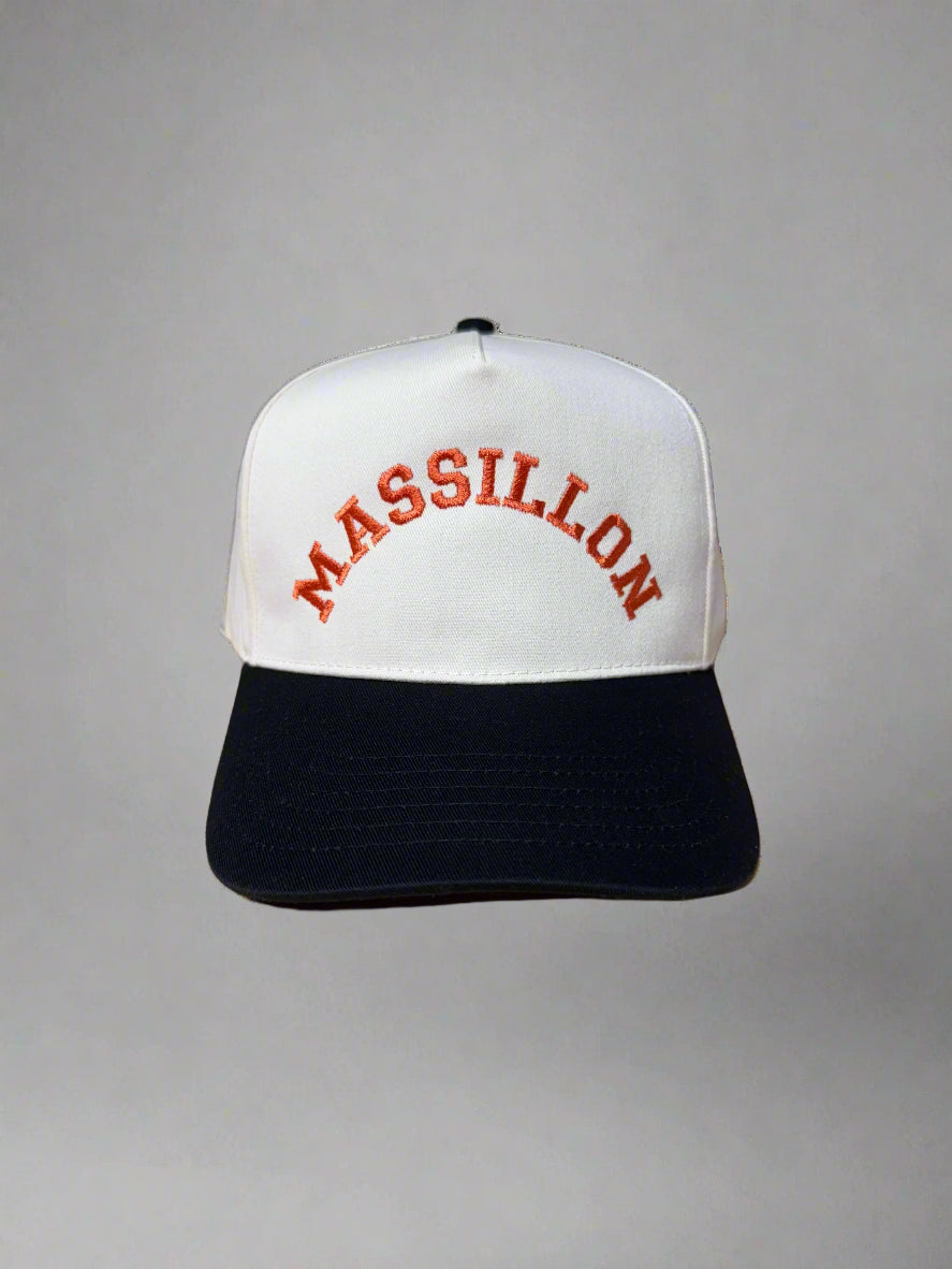 Vintage "MASSILLON" Five-Panel Twill Hat