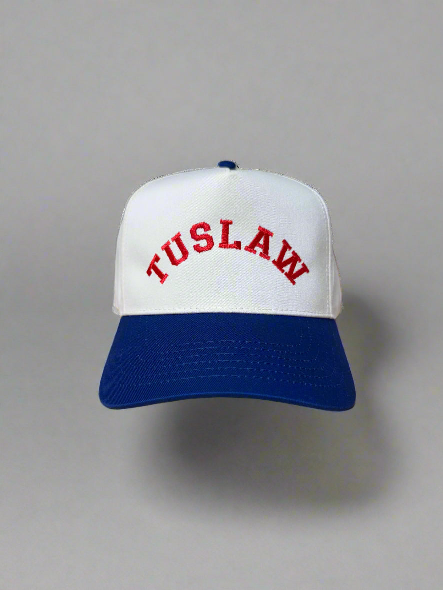 Vintage "TUSLAW" Five-Panel Twill Hat
