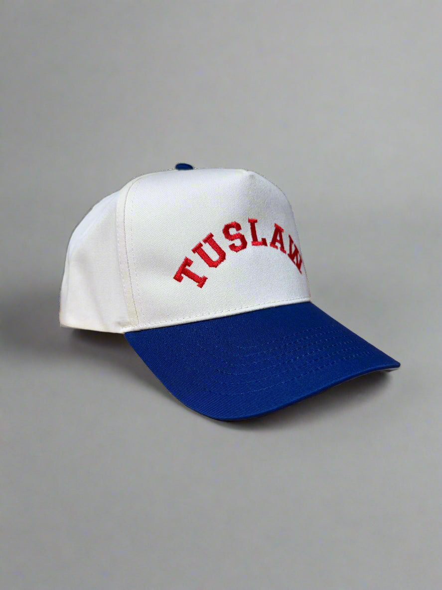Vintage "TUSLAW" Five-Panel Twill Hat